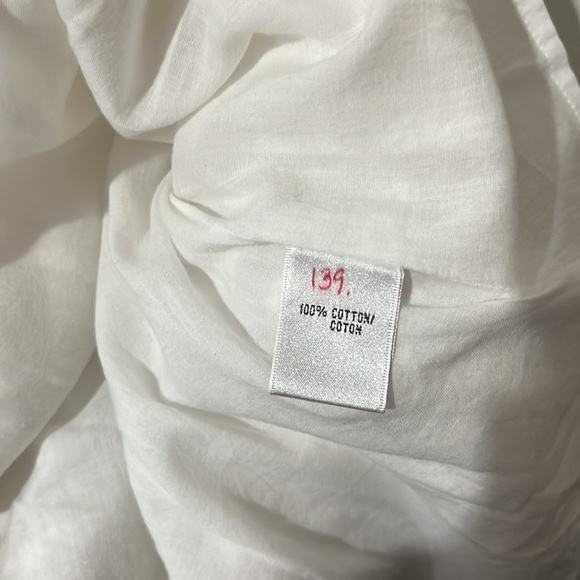 Lafayette 148 New York Blanket Hand Stitched Appliqué Cotton Skirt Size 10 White - Picture 6 of 10